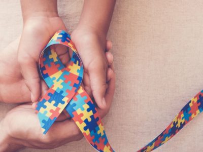Autism Ribbon with Hands